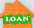 Loan House Shows Mortgage To Purchase Property