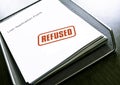 Loan refused Royalty Free Stock Photo