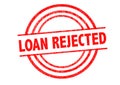 LOAN REJECTED Rubber Stamp