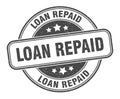 loan repaid stamp. loan repaid round grunge sign. Royalty Free Stock Photo