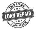 loan repaid stamp. loan repaid round grunge sign. Royalty Free Stock Photo