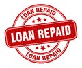 loan repaid stamp. loan repaid round grunge sign. Royalty Free Stock Photo