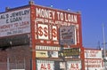 Loan Shark building in Detroit, MI Royalty Free Stock Photo