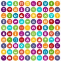 100 loans icons set color