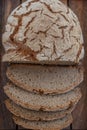 Loave of home made rye bread