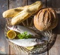 Loaves and fishes Royalty Free Stock Photo