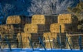 Loaves of Hay near Collbran, Colorado Royalty Free Stock Photo