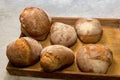 Loaves of rustic country bread Royalty Free Stock Photo