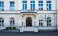 Lobberich, North Rhine Westphalia, Germany, Classical white facade of the house of culture