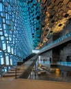 Harpa Concert Hall lobby in Reykjavik