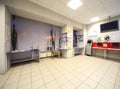 Lobby of post office Royalty Free Stock Photo