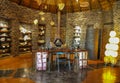 Lobby in Singita Boilders lodge located in Sabi Sands Game Reserve, South Africa Royalty Free Stock Photo