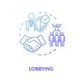 Lobbying concept icon