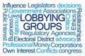 Lobbying Groups Word Cloud Royalty Free Stock Photo