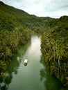 Loboc River Bohol. Philippines . Drone Royalty Free Stock Photo