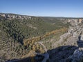 The Lobol River Canyon Natural Park in Soria, Spain Royalty Free Stock Photo