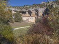 The Lobol River Canyon Natural Park in Soria, Spain Royalty Free Stock Photo