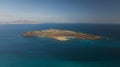 Lobos island aerial Royalty Free Stock Photo