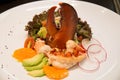 Lobster avocado salad Royalty Free Stock Photo