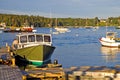 Lobster boat at dock Royalty Free Stock Photo