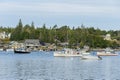 Lobster boat Double Trouble in Bass Harbor Royalty Free Stock Photo