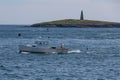 Lobster Boat fishing in coatal Maine