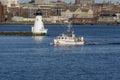 Lobster boat Jim Dandy heading out Royalty Free Stock Photo