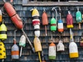 Lobster Buoys Royalty Free Stock Photo