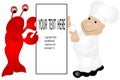 Lobster and Chef Royalty Free Stock Photo