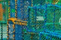 Lobster crates stored on land.. Royalty Free Stock Photo