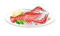 Lobster crayfish dish