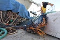 Lobster Fisherman at work Royalty Free Stock Photo