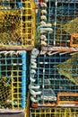 Lobster fishing traps at Peggy's Cove Nova Scotia Canada Royalty Free Stock Photo