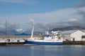 Lobster fishing vessel Hvanney in port of Hofn in Iceland