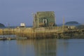 Lobster fishing village, Penobscot Bay, ME Royalty Free Stock Photo