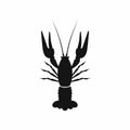 Lobster icon, simple style