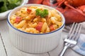 Lobster Macaroni and Cheese Royalty Free Stock Photo