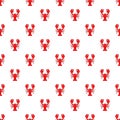 Lobster pattern, cartoon style