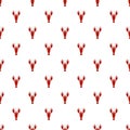 Lobster pattern seamless