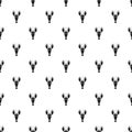 Lobster pattern seamless vector