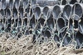 Lobster pots. Royalty Free Stock Photo