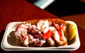 Lobster roll served in Seafood Restaurant Royalty Free Stock Photo