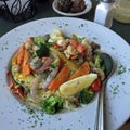 Lobster Scampi with vegetables