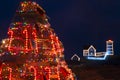 Lobster Trap Christmas Tree Near Nubble Lighthouse in Maine