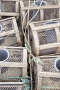 Lobster traps background Royalty Free Stock Photo