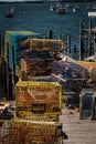 Lobster Traps Maine Royalty Free Stock Photo