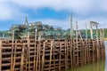 Lobster Traps On An Old Wharf Royalty Free Stock Photo