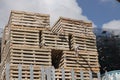 Lobster traps at a pier in Florida Royalty Free Stock Photo