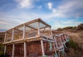 Lobster traps in Prince Edward Island Royalty Free Stock Photo