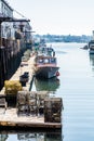 Lobster Traps on a Sunny Dock Royalty Free Stock Photo